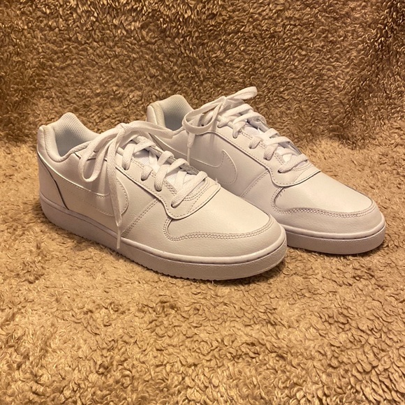 Nike Ebernon Low Men’s Sneakers All White - Picture 2 of 4